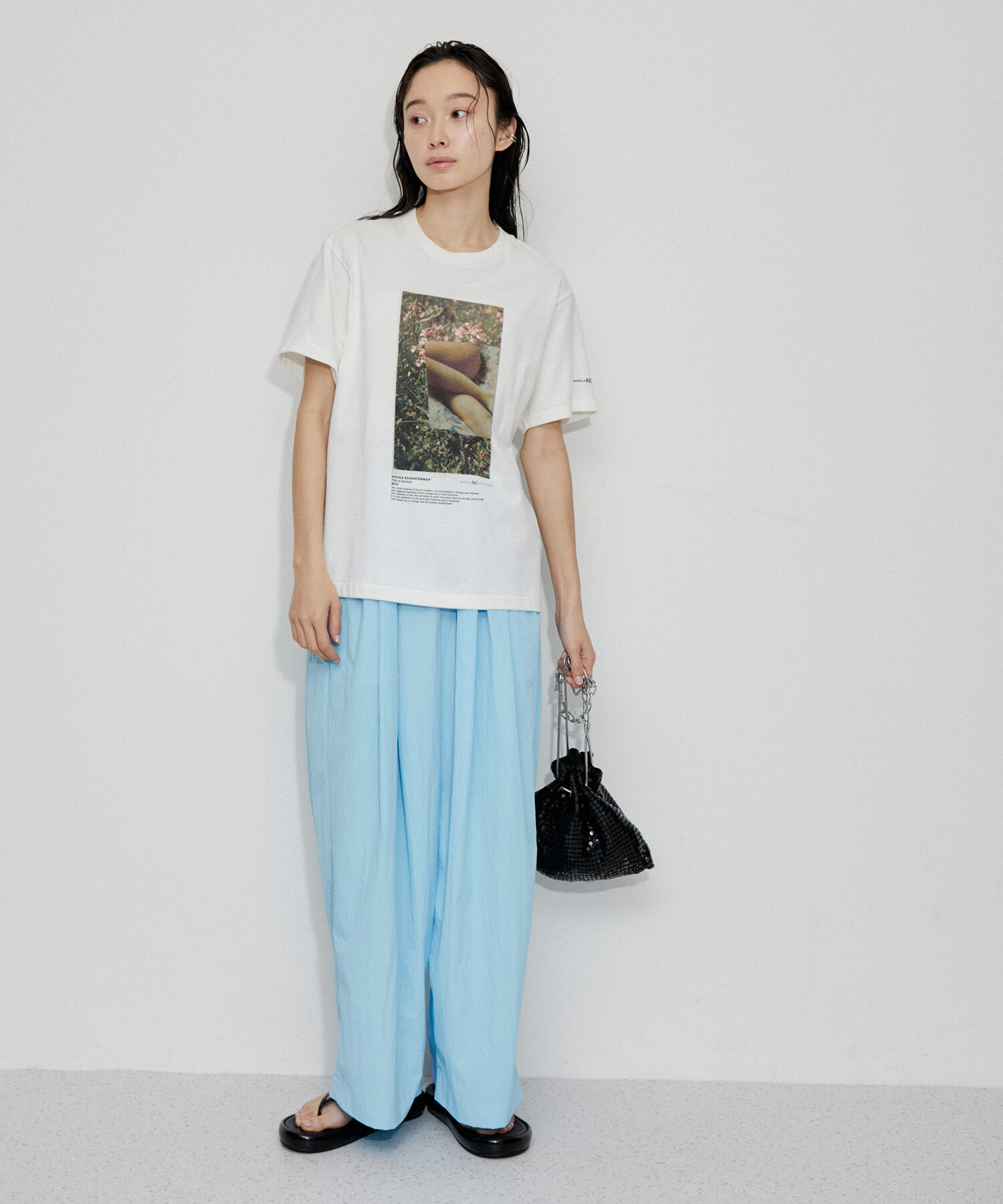 ADAM ET ROPE'「撥水ナイロンイージーパンツ」|チノ|