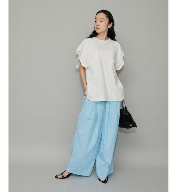 ADAM ET ROPE'「撥水ナイロンイージーパンツ」|チノ|