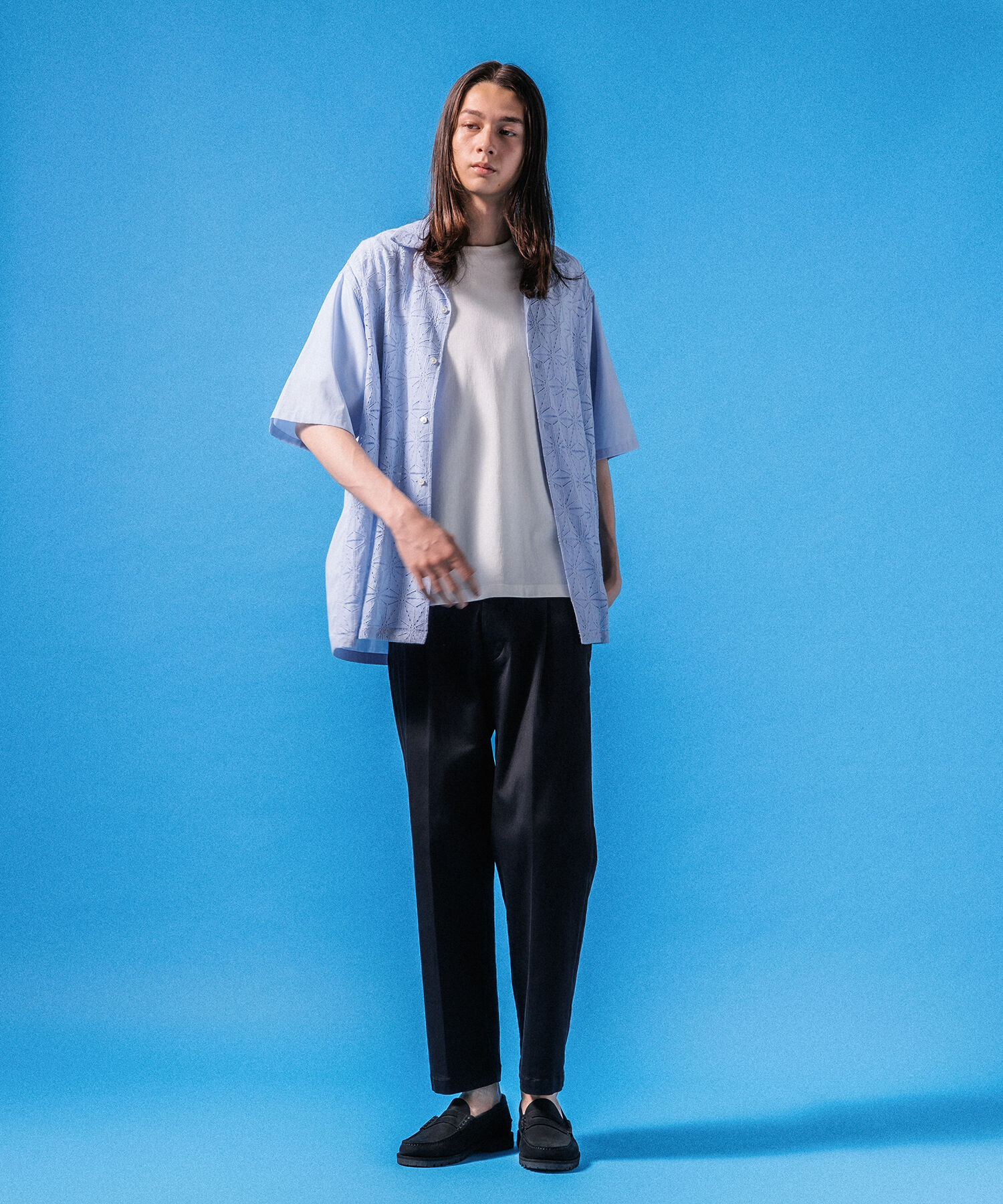 ADAM ET ROPE'「【接触冷感】スタンダード Tシャツ / ロングシーズン着用可能」|Tシャツ・カットソー|