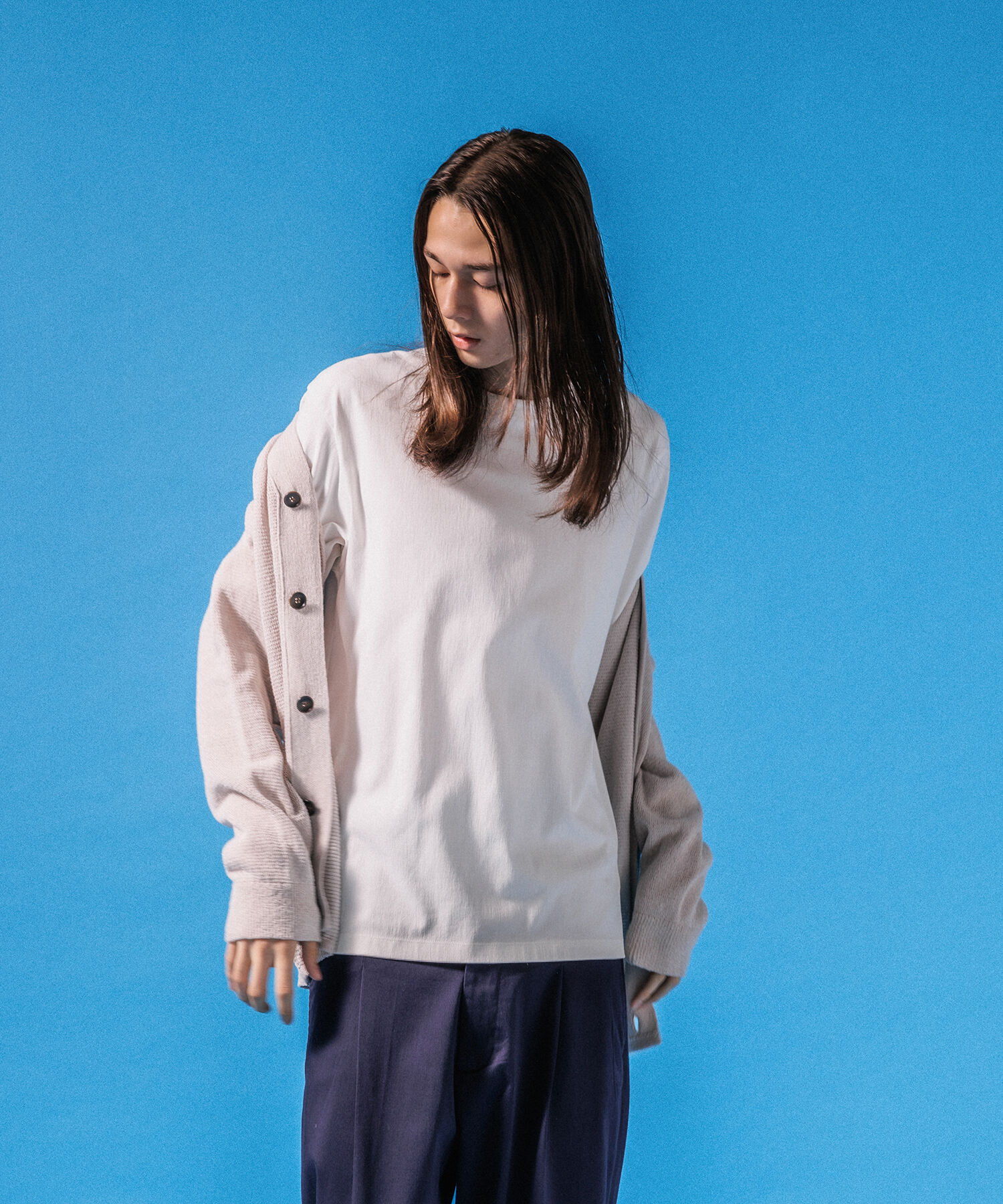 ADAM ET ROPE'「【接触冷感】スタンダード Tシャツ / ロングシーズン着用可能」|Tシャツ・カットソー|