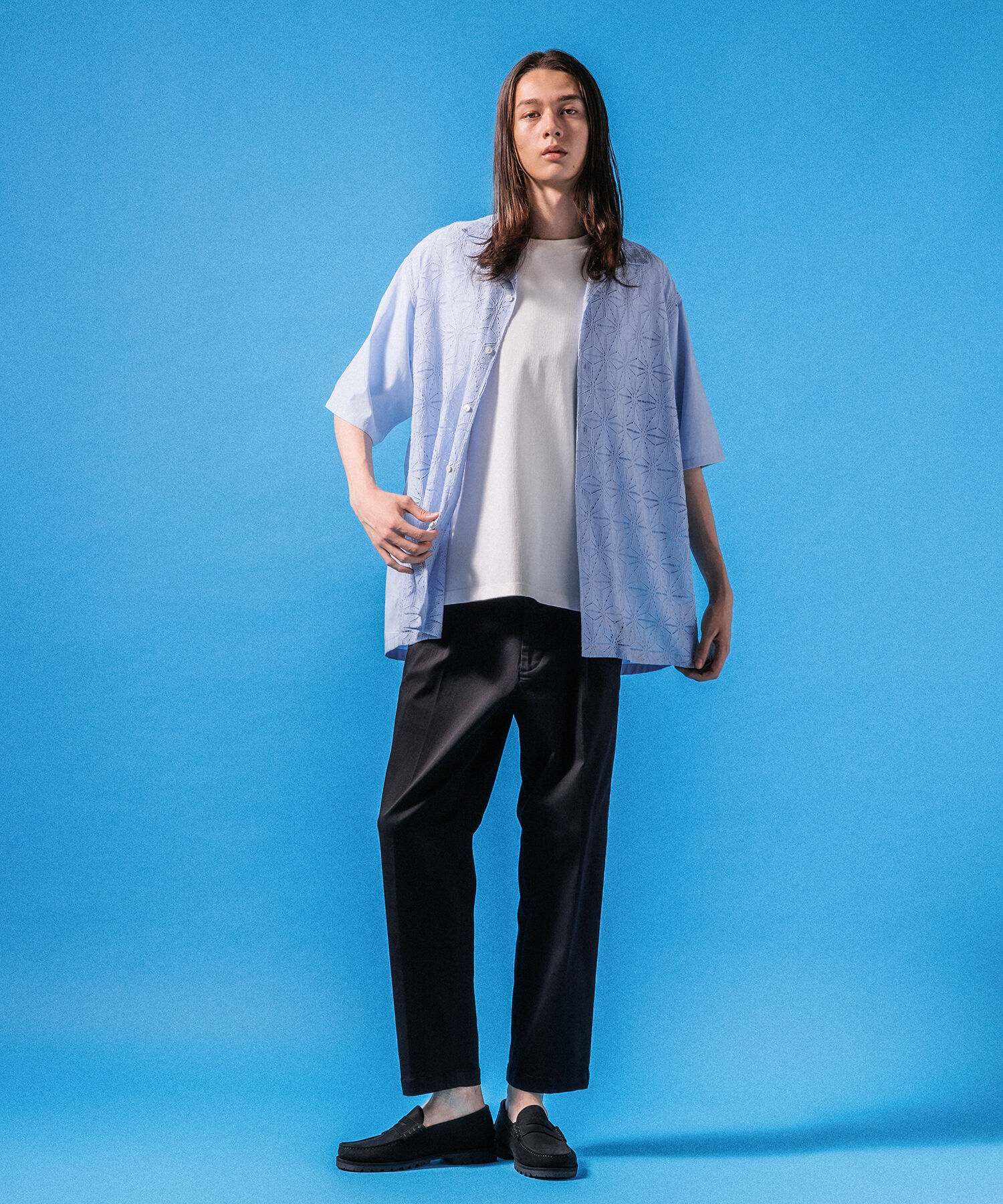 ADAM ET ROPE'「【接触冷感】スタンダード Tシャツ / ロングシーズン着用可能」|Tシャツ・カットソー|