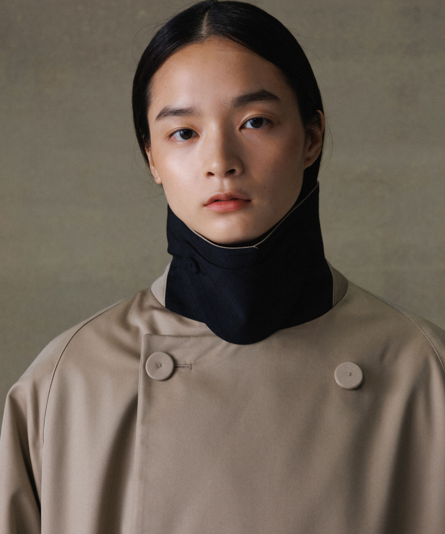 ADAM ET ROPE'「《撥水》ライトウェイトギャバ オーバーサイズ ロング トレンチコート / ユニセックス」|トレンチコート|