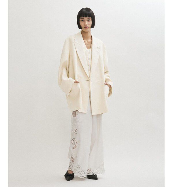 ADAM ET ROPE'「リネンMIXオーバージャケット」|テーラードジャケット|