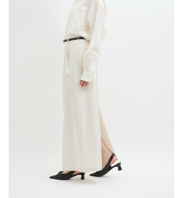 ADAM ET ROPE'「【サステナブル】カットオフディティールスカート」|スカート|