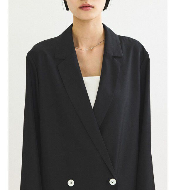 ADAM ET ROPE'「【サステナブル】ガウンジャケット」|テーラードジャケット|