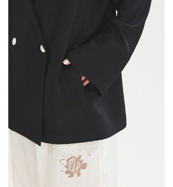 ADAM ET ROPE'「【サステナブル】ガウンジャケット」|テーラードジャケット|