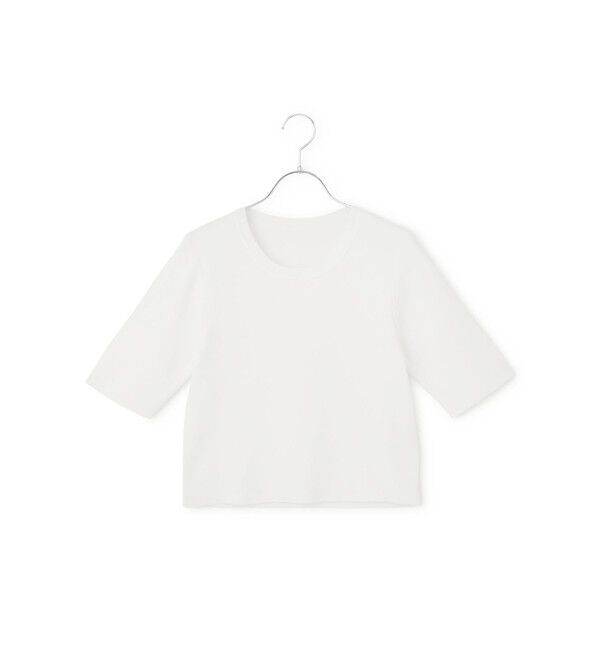 ADAM ET ROPE'「【サステナブル】クールタッチニットTシャツ」|Tシャツ・カットソー|