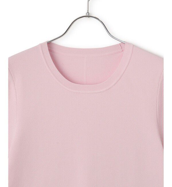 ADAM ET ROPE'「【サステナブル】クールタッチニットTシャツ」|Tシャツ・カットソー|