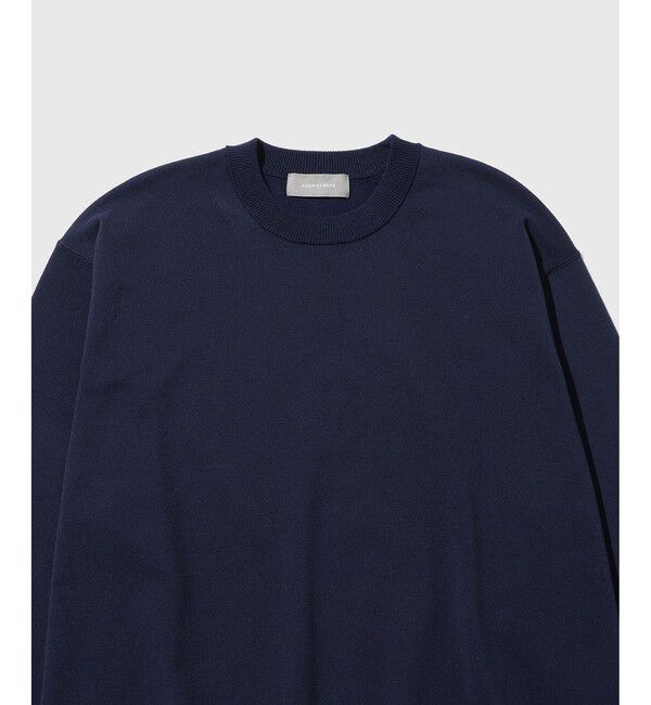 ADAM ET ROPE'「強撚プレーティングニットプルオーバー」|ニット・セーター|