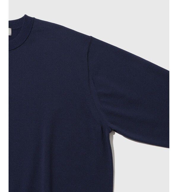 ADAM ET ROPE'「強撚プレーティングニットプルオーバー」|ニット・セーター|