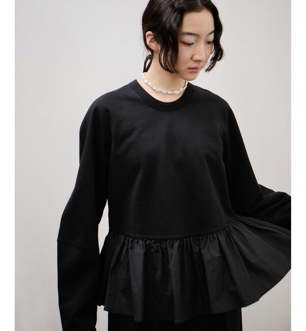 ADAM ET ROPE'「ラグランスリーブペプラムプルオーバー」|Tシャツ・カットソー|