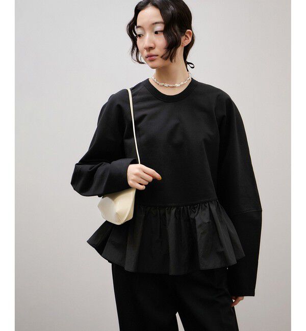 ADAM ET ROPE'「ラグランスリーブペプラムプルオーバー」|Tシャツ・カットソー|