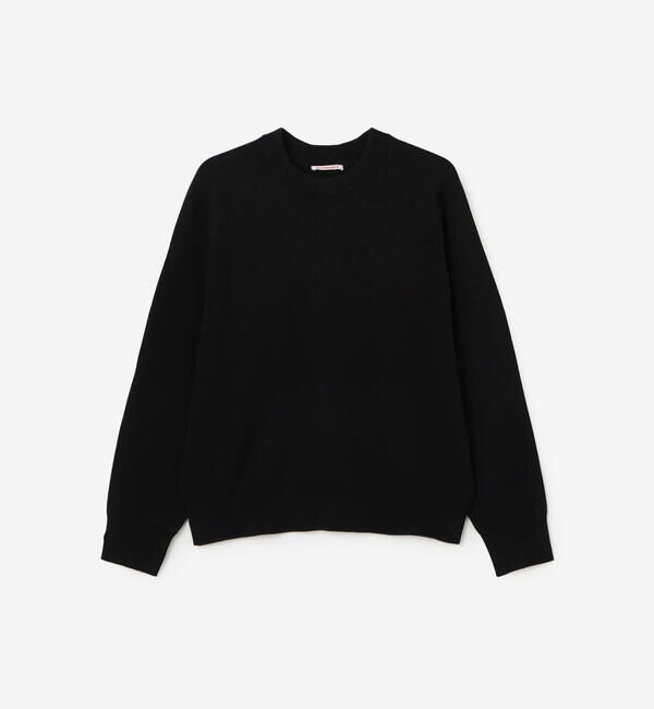  「RYE TENDER | 〈別注〉クルーネック ニット WOMEN」|ニット・セーター|BLACK