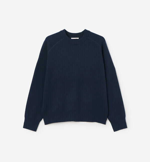  「RYE TENDER | 〈別注〉クルーネック ニット WOMEN」|ニット・セーター|NAVY
