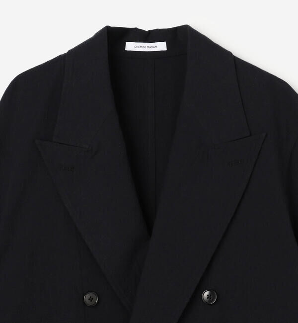  「CHEMISE D'ADAM | 〈別注〉ダブルブレスト シャツジャケット WOMEN」|テーラードジャケット|