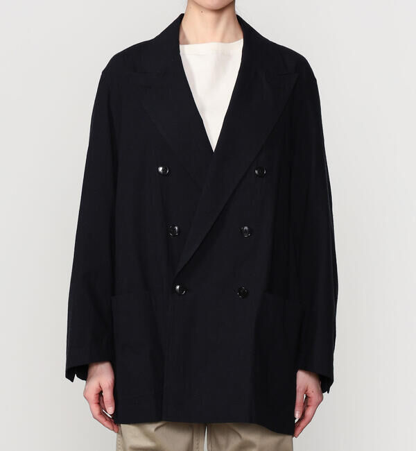  「CHEMISE D'ADAM | 〈別注〉ダブルブレスト シャツジャケット WOMEN」|テーラードジャケット|