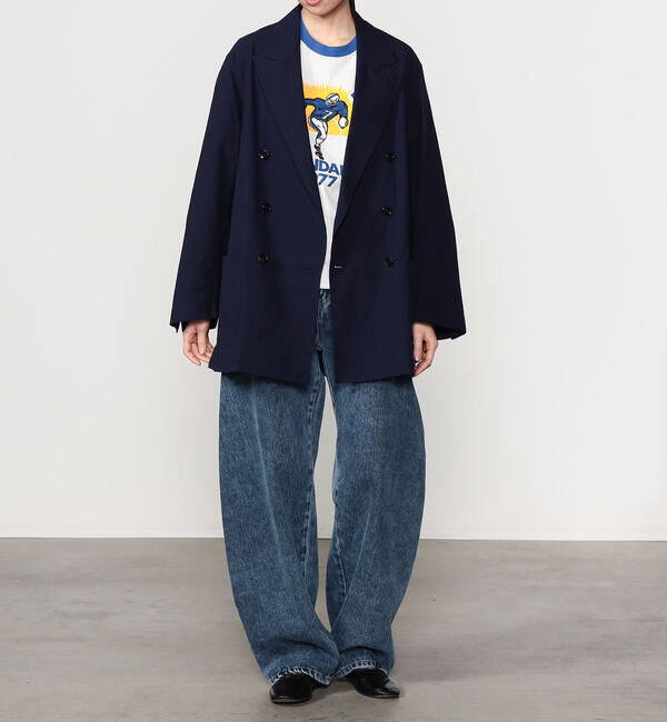  「CHEMISE D'ADAM | 〈別注〉ダブルブレスト シャツジャケット WOMEN」|テーラードジャケット|