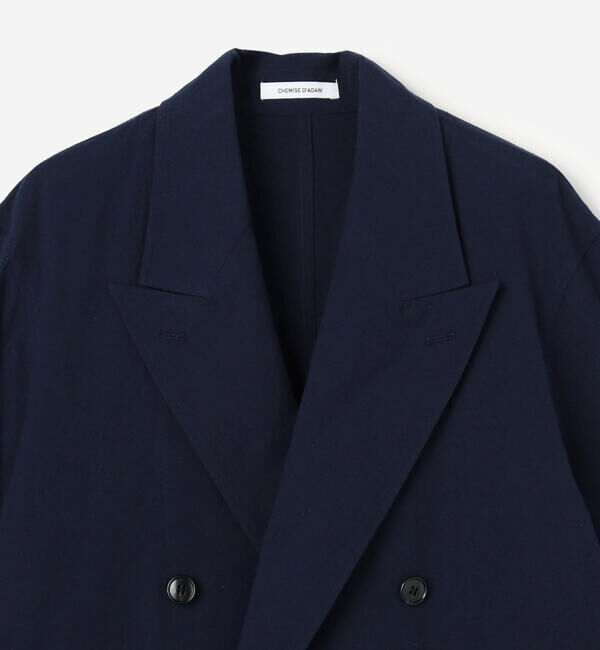  「CHEMISE D'ADAM | 〈別注〉ダブルブレスト シャツジャケット WOMEN」|テーラードジャケット|