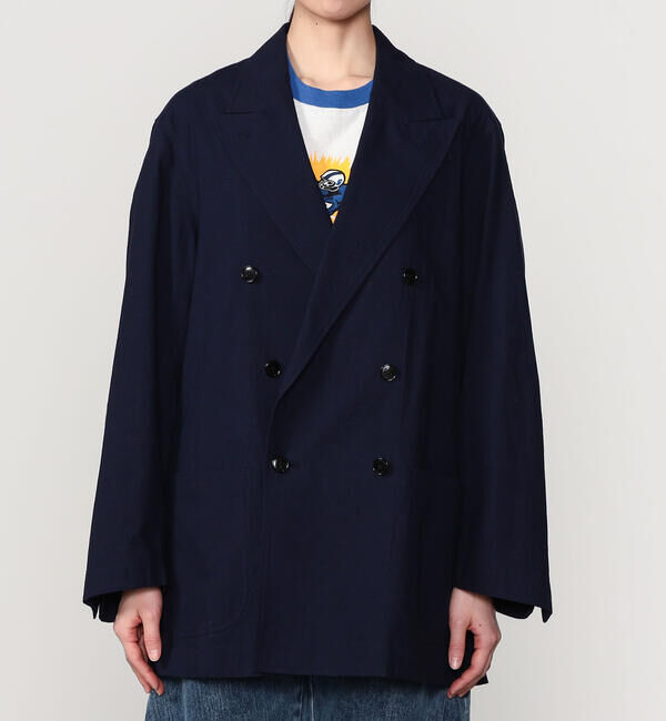  「CHEMISE D'ADAM | 〈別注〉ダブルブレスト シャツジャケット WOMEN」|テーラードジャケット|
