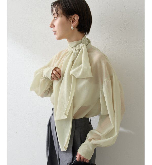  「オーガンザボウブラウス」|シャツ・ブラウス|