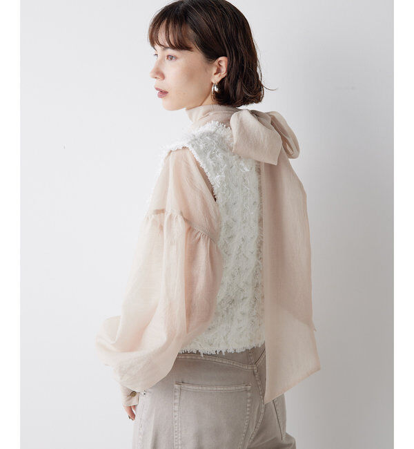  「オーガンザボウブラウス」|シャツ・ブラウス|
