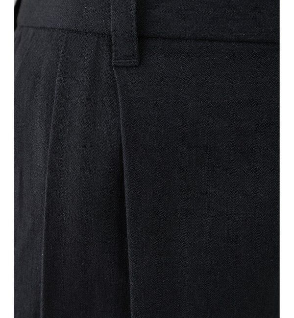 THE PAUSE「【THE PAUSE】コットンリネンタックパンツ」|チノ|