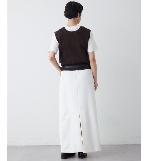 THE PAUSE「【THE PAUSE】両畦ノースリーブニット」|ニット・セーター|