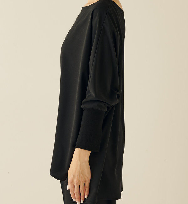  「ジャージ袖リブブラウス」|シャツ・ブラウス|