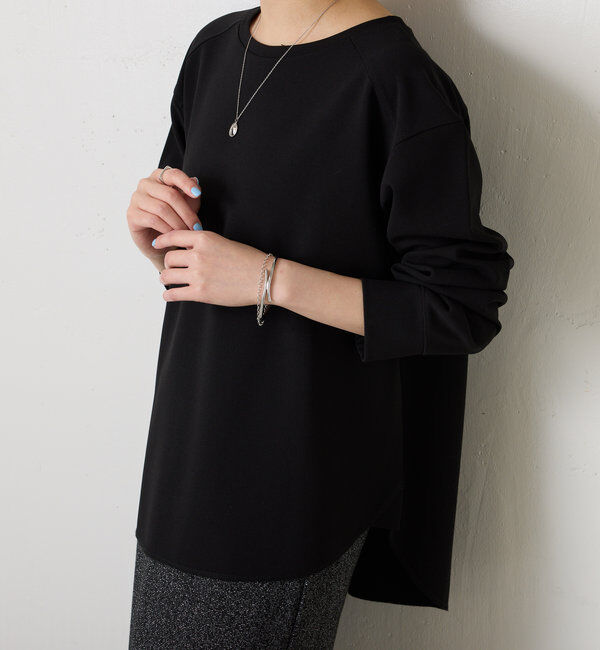  「ジョーゼットロンTEE」|Tシャツ・カットソー|ブラック
