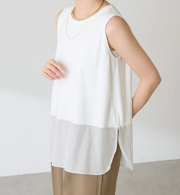  「【C&prime;NOTE/ノート】【新色登場】裾シアータンクトップ」|Tシャツ・カットソー|