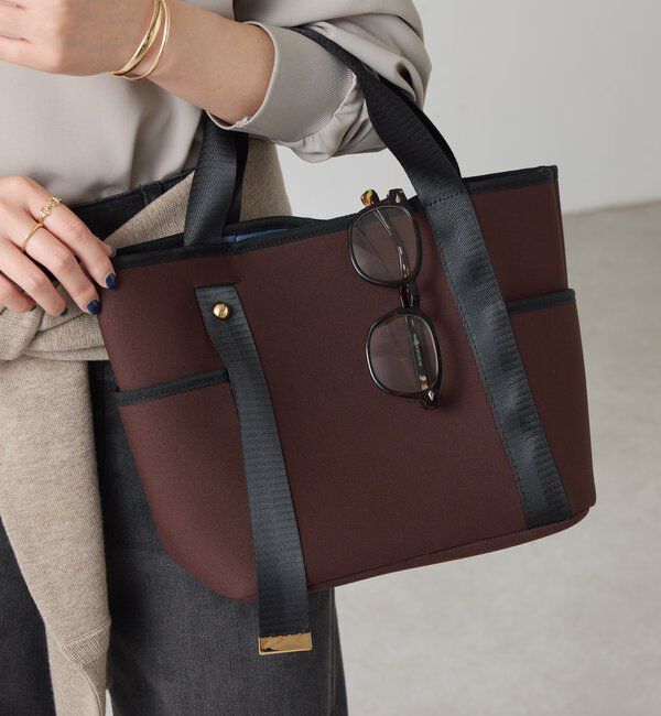  「【軽量/500mlペットボトル収納可】ミニウエットダブルポケットトート」|トートバッグ|