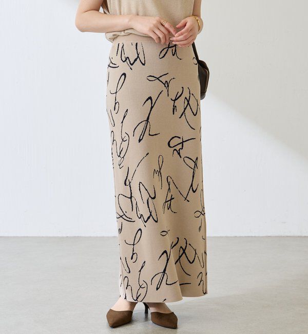  「【前後2WAY】センターボタンニットスカート」|スカート|