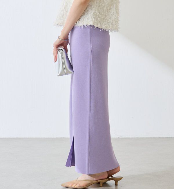  「【前後2WAY】センターボタンニットスカート」|スカート|