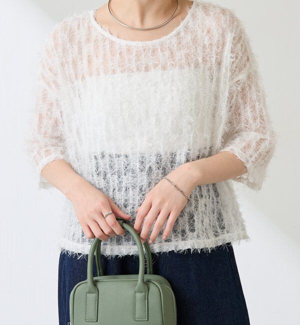  「フリンジシアーカットソー」|Tシャツ・カットソー|