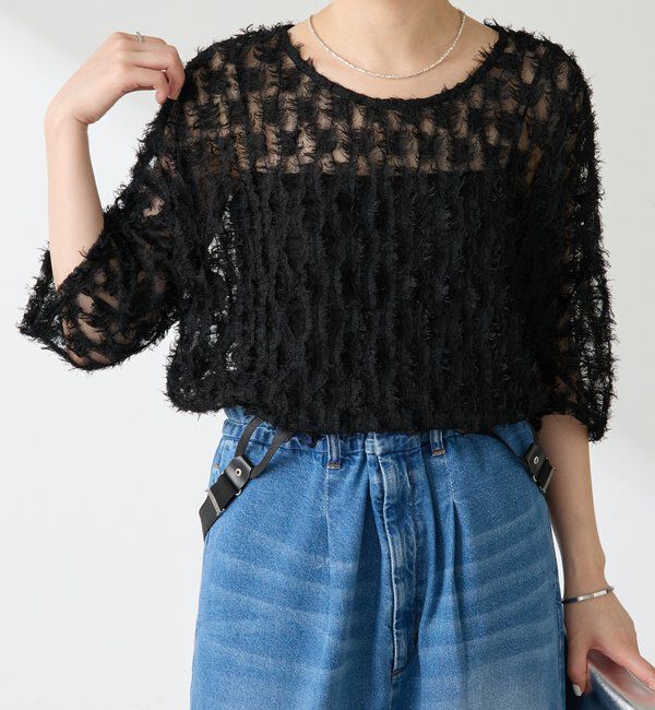  「フリンジシアーカットソー」|Tシャツ・カットソー|