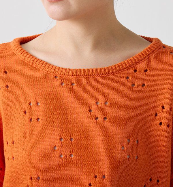  「透かし編みCニット」|ニット・セーター|