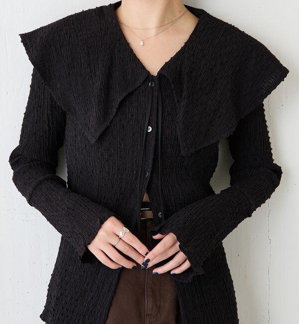  「ビッグカラーカーディガン」|Tシャツ・カットソー|