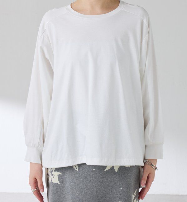  「ドッキング裾ドロストカットソー」|Tシャツ・カットソー|