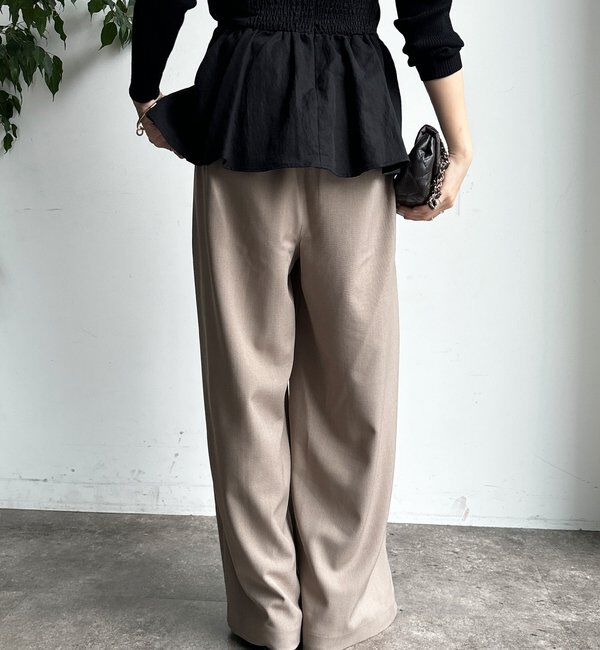  「メランジタックワイドパンツ」|チノ|