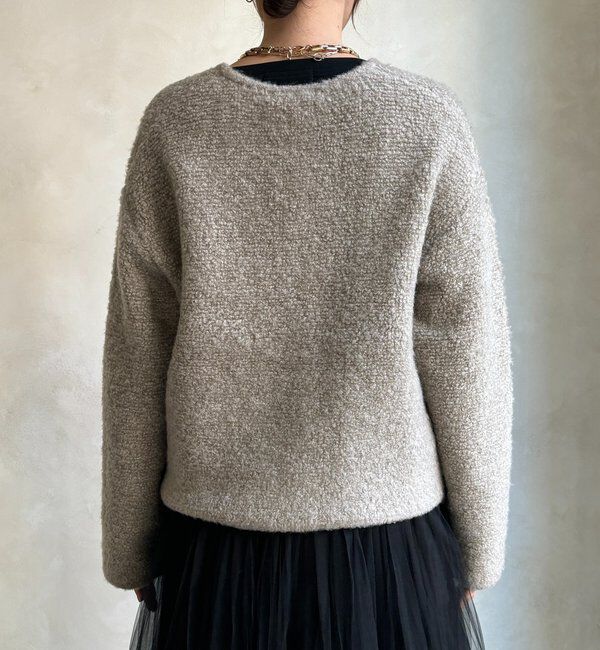  「ループヤーンニットジャケット」|カーディガン|