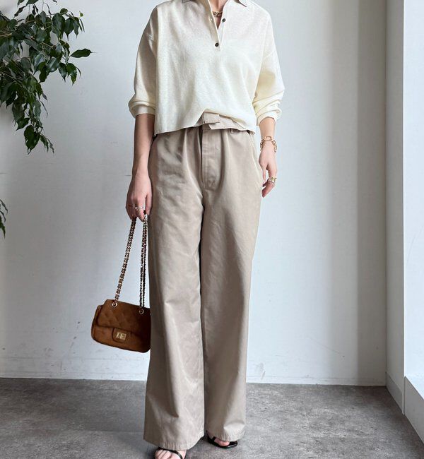  「鹿の子編み襟付ニット」|ニット・セーター|