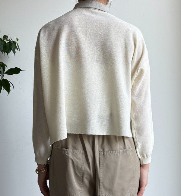  「鹿の子編み襟付ニット」|ニット・セーター|