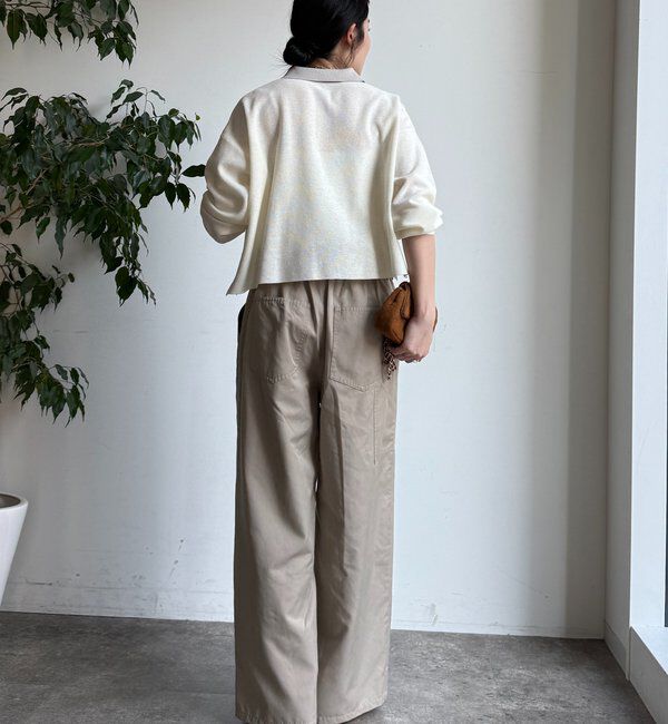  「鹿の子編み襟付ニット」|ニット・セーター|