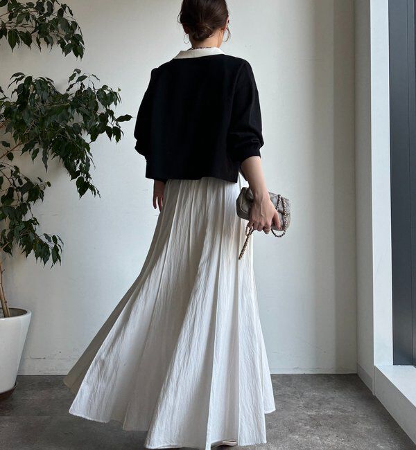  「鹿の子編み襟付ニット」|ニット・セーター|