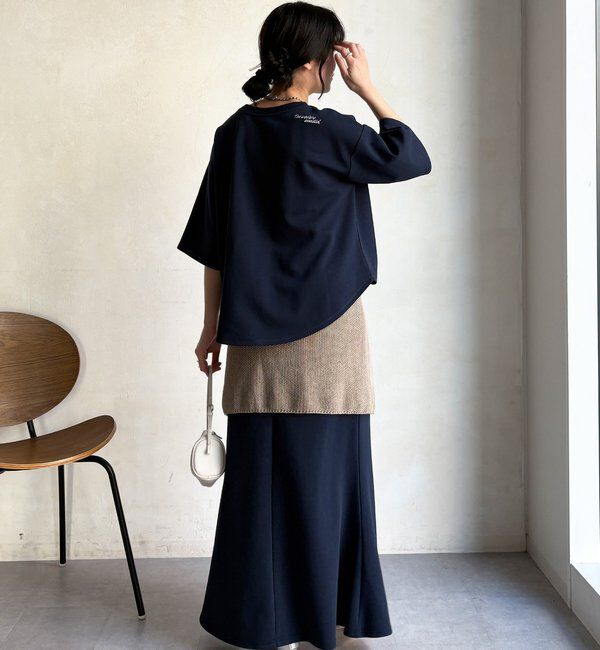  「【セットアップ可能】バックワンポイントロゴ刺繍プルオーバー」|Tシャツ・カットソー|