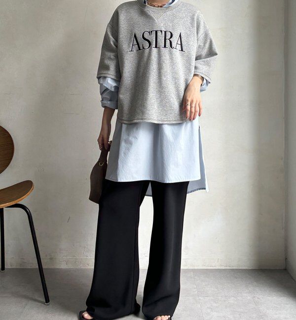  「【セットアップ可能】バックワンポイントロゴ刺繍プルオーバー」|Tシャツ・カットソー|