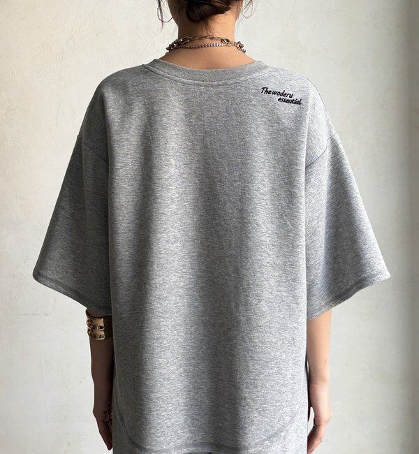  「【セットアップ可能】バックワンポイントロゴ刺繍プルオーバー」|Tシャツ・カットソー|