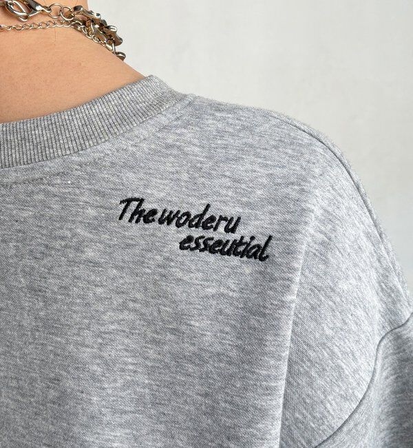  「【セットアップ可能】バックワンポイントロゴ刺繍プルオーバー」|Tシャツ・カットソー|