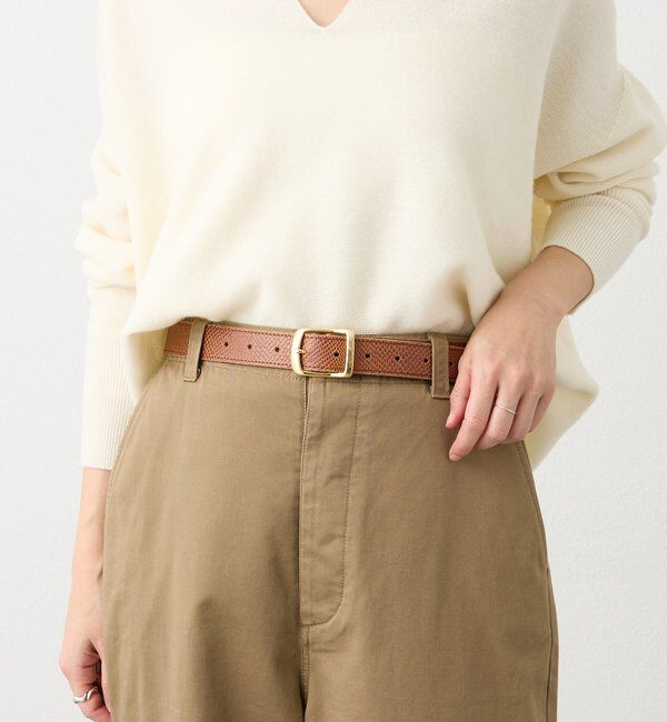  「【MONN.:.(モン)】SHIHOコラボ型押しベルト」|ベルト|