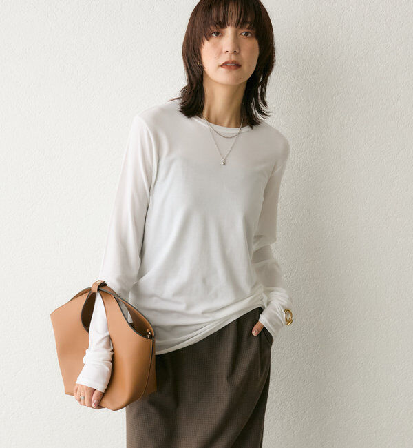  「【リバイバル/一枚でも重ねても】フライスクルーTee」|Tシャツ・カットソー|